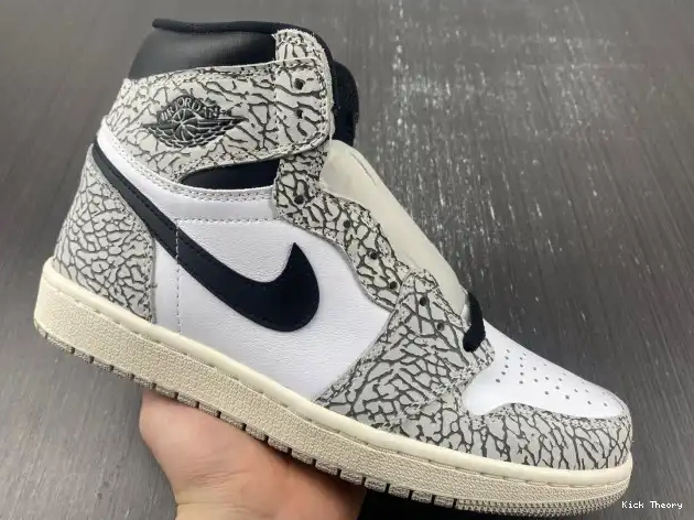 Kick Theory 1 Jordan Cement Air High DZ5485-052 White OG 0516